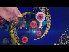 Ayuda Sm74 del cepillo de la rueda del negro de Heidelberg que imprime piezas de metal disponibles del OEM de las piezas