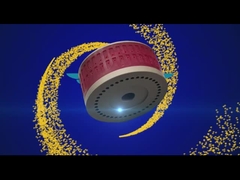 Rueda 124*70m m de la succión del color rojo para las piezas plegables de la impresión del poliuretano de la máquina