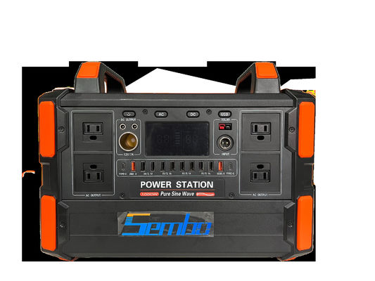 1000W 1048Wh Fuente de energía de almacenamiento de energía con batería de litio hierro fosfato y salida de onda senoidal