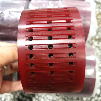 Material de caucho/acero Color rojo Rueda de succión resistente al desgaste para piezas de máquinas plegables y accesorios de impresión offset