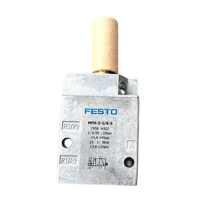 Fábrica original FESTO válvula de solenoide MFH-3-1/8S Serie 0692 de aluminio y cobre gris claro para la máquina de impresión offset