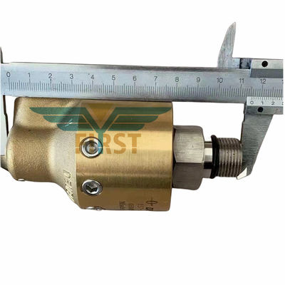 El oro 00.580.2807 Válvula de unión rotativa resistente a altas temperaturas con cuerpo de cobre/acero para la cabeza de enfriamiento de CD102 con alcohol