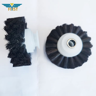 Rueda de pincel negro de 60*8,5*35mm para la máquina de impresión KBA Partes hechas de plástico de alta gama con larga vida útil