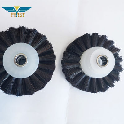 Rueda de pincel negro de 60*8,5*35mm para la máquina de impresión KBA Partes hechas de plástico de alta gama con larga vida útil
