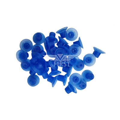 Color azul poli y succión de goma para la máquina de corte 32 * 18mm succión de pies altos