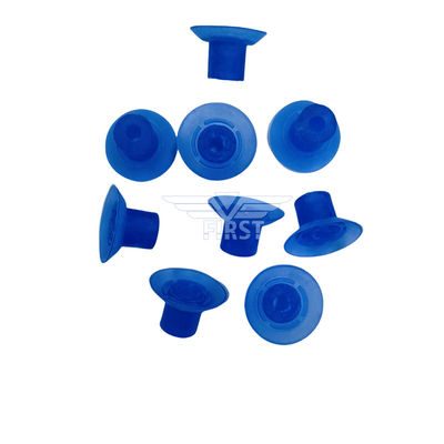 Color azul poli y succión de goma para la máquina de corte 32 * 18mm succión de pies altos