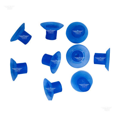 Color azul poli y succión de goma para la máquina de corte 32 * 18mm succión de pies altos