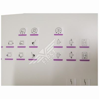 Etiqueta de letra con símbolo de Panel de membrana de Color blanco para máquina de impresión Heidelberg SM102, pegatina en tamaño de 63*21,2 o 37*15,5 CM