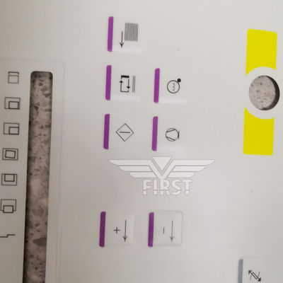 Etiqueta de letra con símbolo de Panel de membrana de Color blanco para máquina de impresión Heidelberg SM102, pegatina en tamaño de 63*21,2 o 37*15,5 CM