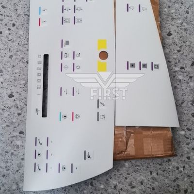 Etiqueta de letra con símbolo de Panel de membrana de Color blanco para máquina de impresión Heidelberg SM102, pegatina en tamaño de 63*21,2 o 37*15,5 CM