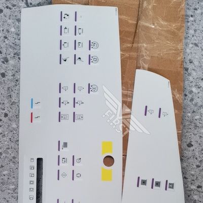 Etiqueta de letra con símbolo de Panel de membrana de Color blanco para máquina de impresión Heidelberg SM102, pegatina en tamaño de 63*21,2 o 37*15,5 CM