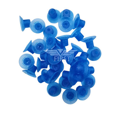 Color azul poli y succión de goma para la máquina de corte 32 * 18mm succión de pies altos