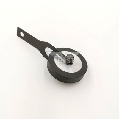 Rueda de goma de material de hierro/caucho de color negro para máquina de impresión HD con larga vida útil