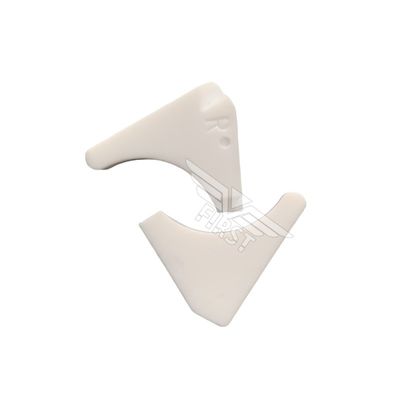Placa de bloque de extremo de plástico de alta gama de color blanco para la máquina de impresión Heidelberg GTO52